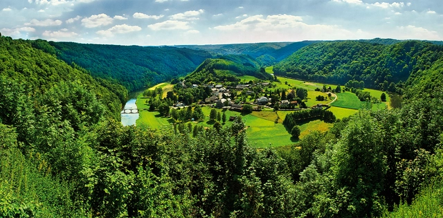 Landschaft in der Wallonie