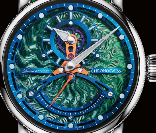 Chronoswiss: Neuheit von der Watches and Wonders Geneva, die ReSec-Green-Monster