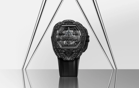 Hublot Spirit of Big Bang Sang Bleu All Black Pavé