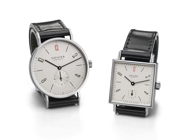 Nomos Glashütte : Ärzte ohne Grenzen Sondermodelle Tangente 38 und Tetra 27