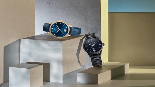 Certina DS-1 Big Date matt schwarz und vergoldet