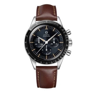 Omega CK 2998 mit braunem Lederarmband