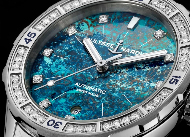 Detailansicht der Ulysse Nardin Diver Atoll