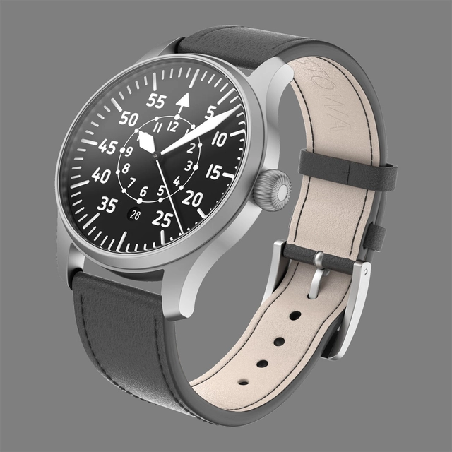 Stowa Flieger Verus 40 Baumuster B mit Datum und Lederband