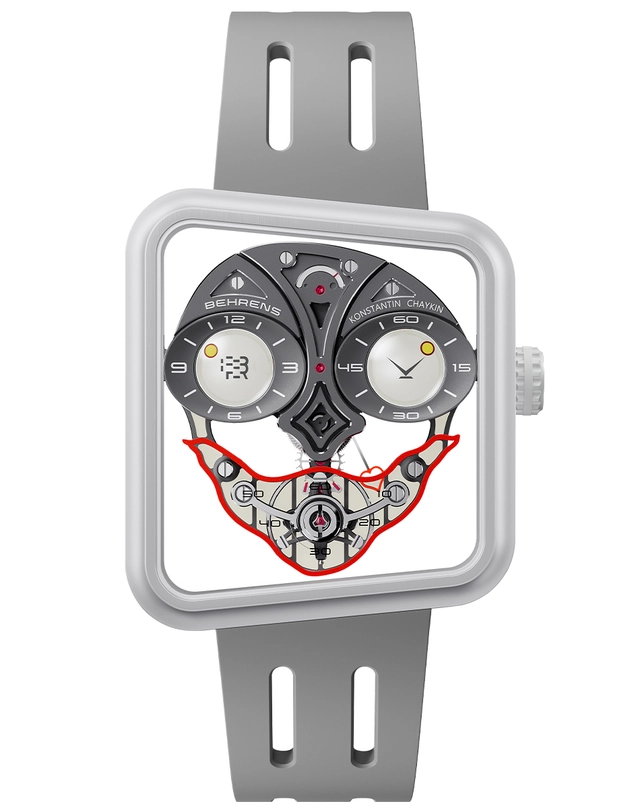 Behrens X Konstantin Chaykin – Ace of Hearts Behrens X Konstantin Chaykin – Ace of Hearts, ultraleichte skelettierte Uhr