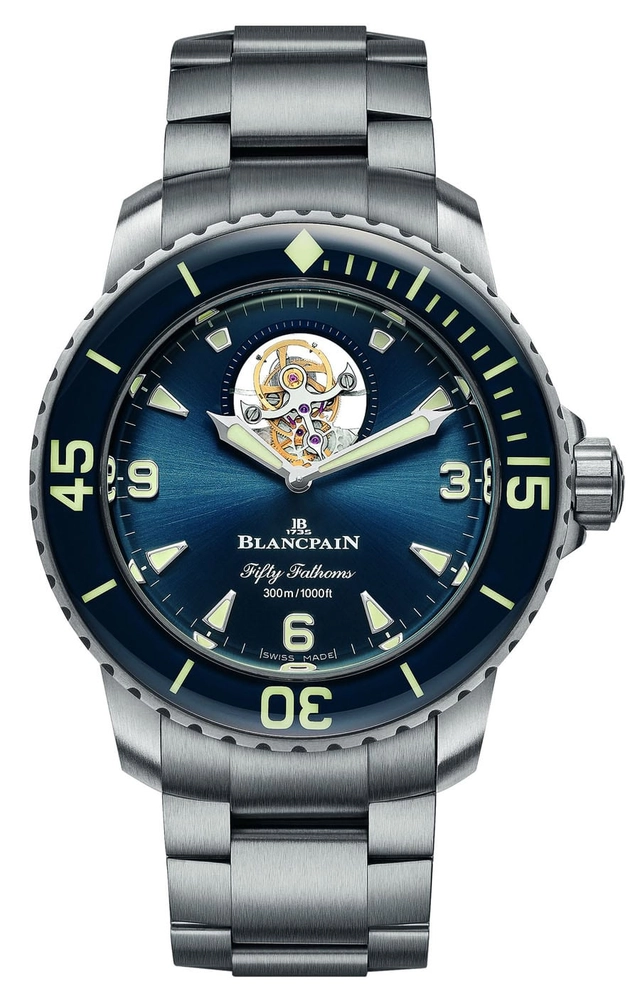 Blancpain: Fifty Fathoms Tourbillon, Titan mit Titanband