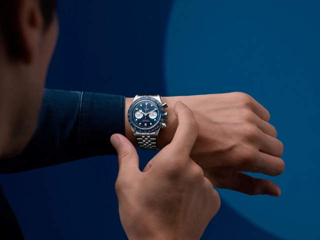 Tudor Black Bay Chrono „Blue” Boutique Edition am Arm