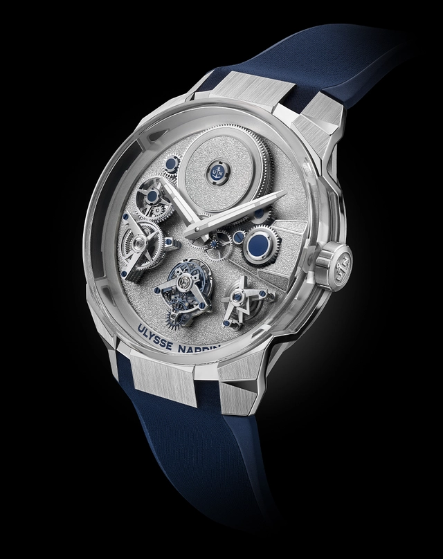 Ulysse Nardin – Blast Free Wheel Maillechort, Tourbillonuhr mit Kautschukband