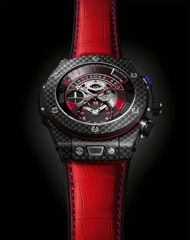 Hublot Big Bang Unico Bi-Retrograde Carbon FC Bayern München von 2015 Hublot Big Bang Unico Bi-Retrograde Carbon FC Bayern München von 2015