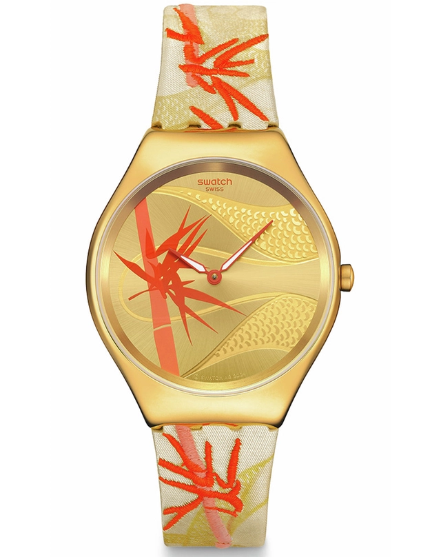 Swatch – Jahr der Schlange Golden Red Bamboo