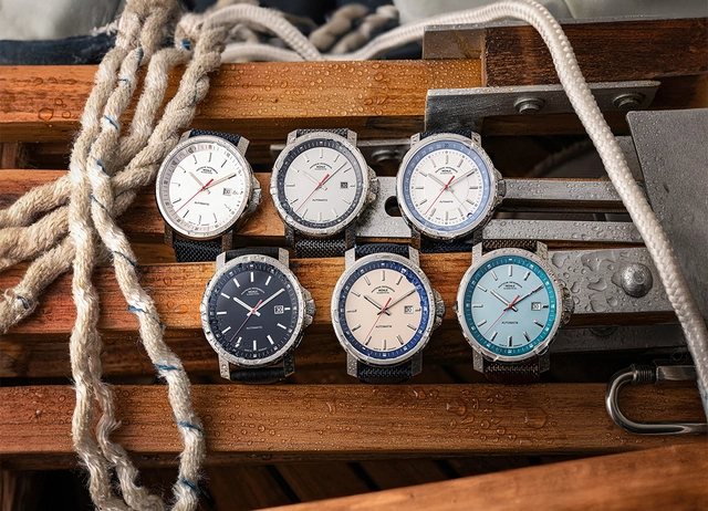 Mühle-Glashütte 29er-Familie, sechs Uhren