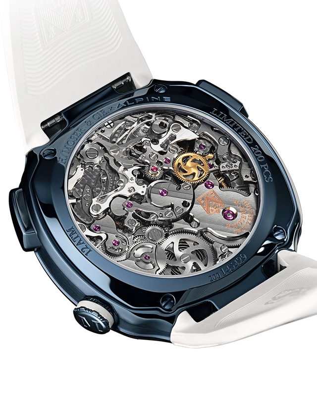 WatchTime-HMoserCie-AlpineMotorsports-StreamlinerDriversEdition-Werk.jpg H. Moser & Cie. X Alpine Motorsports: Streamliner Alpine Drivers Edition, Feinmechanik der Automatikuhr