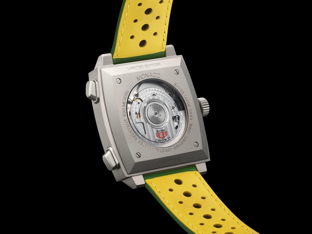 TAG Heuer Monaco Racing Green, Gehäuseboden