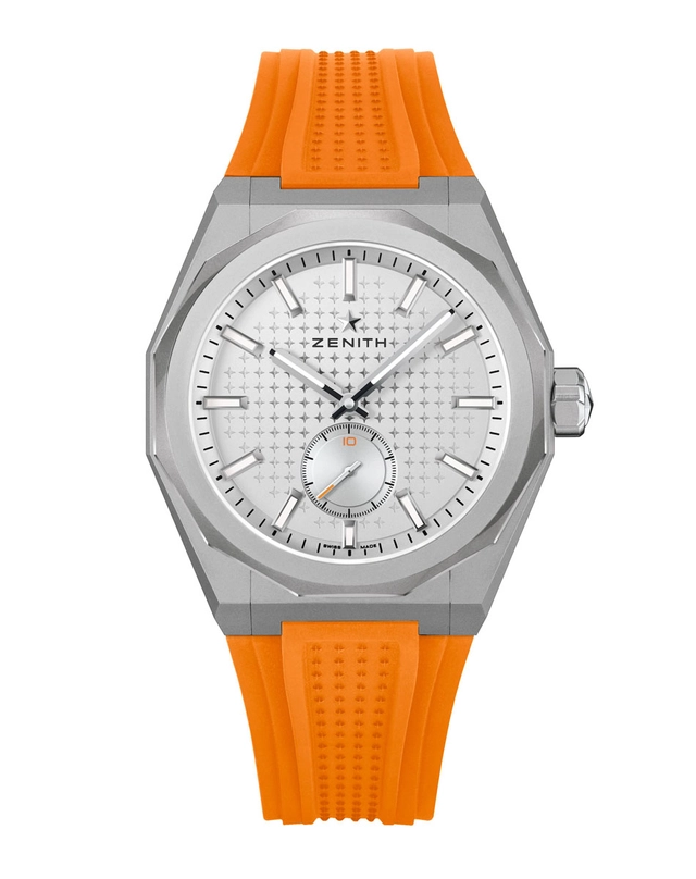 Zenith Defy Skyline C.X Edition mit orangefarbenem Band Soldat