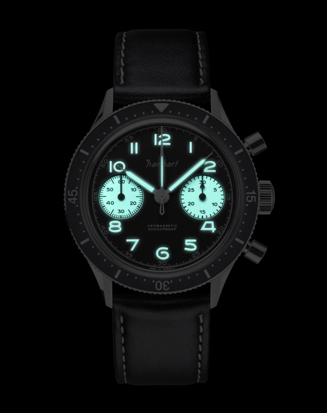 Hanhart 415 ES Reverse Panda bei Nacht Hanhart 415 ES Reverse Panda bei Nacht