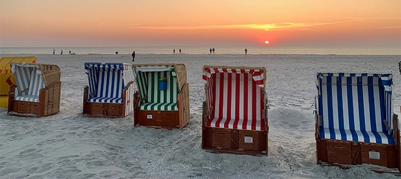 Strandkörbe auf Amrum.