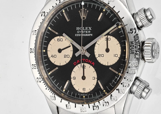 Zifferblatt der Rolex Cosmograph „Big Red“ Daytona Ref. 6265