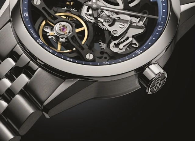 Detailansicht der Raymond Weil Freelancer Kaliber RW1212 Skeleton