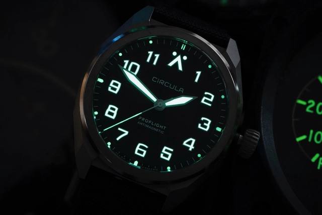 Circula – ProFlight Circula – ProFlight, Fliegeruhr mit Superluminova