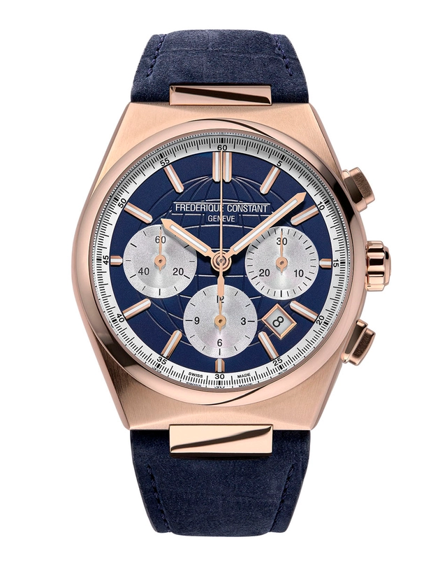 Frederique Constant Highlife Chronograph Automatic goldplattiert Soldat