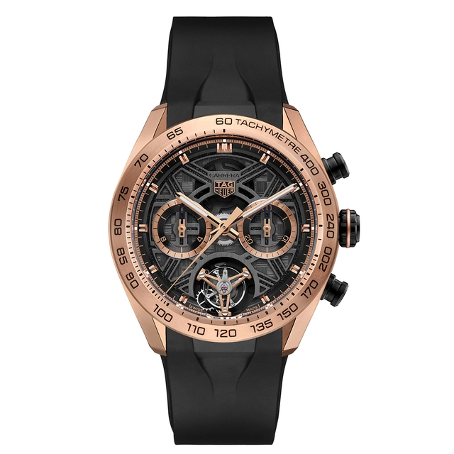  TAG Heuer Carrera Chronograph Tourbillon Extreme Sport Schwarz und Gold