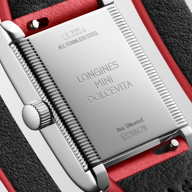 Der Boden der roten Longines Mini DolceVita