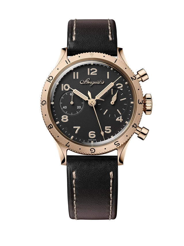 Breguet Type XX Chronograph 2075 2075BH/99/398, Uhr mit goldenem Gehäuse