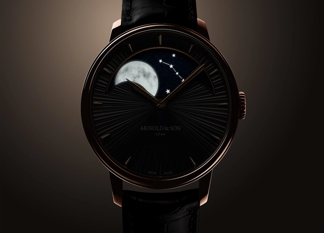 Arnold & Son, Golduhr mit Mondphase