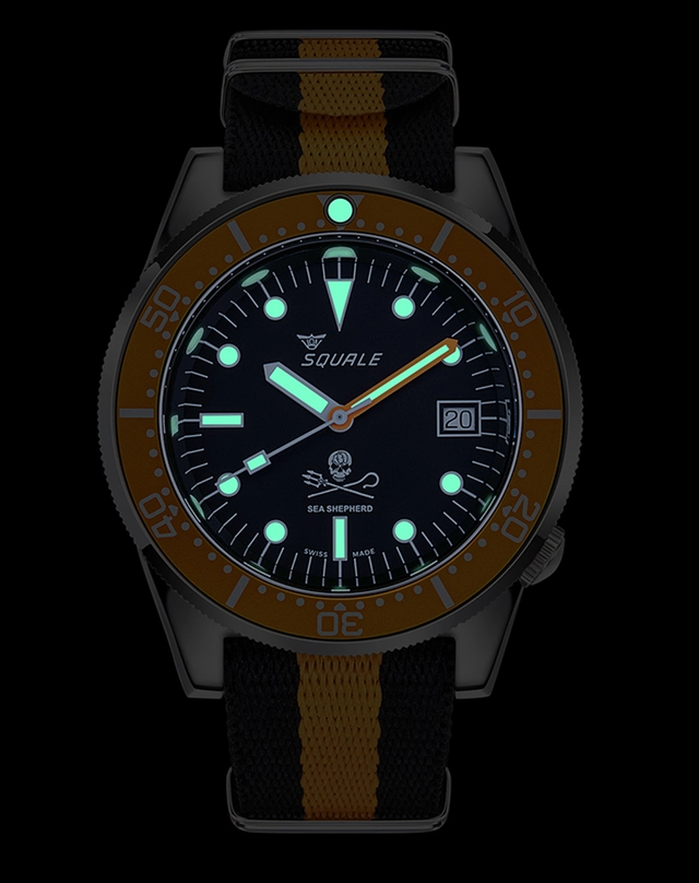 Squale X Sea Sheperd – 1521 Sea Sheperd Limited Edition, Taucheruhr mit Superluminova