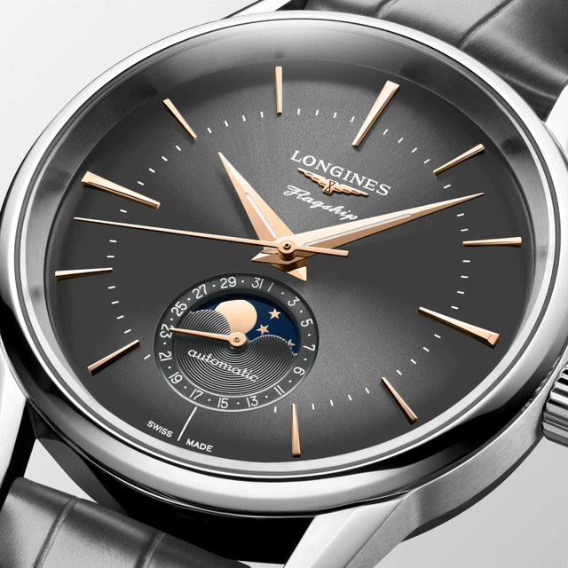 Longines Flaghip Heritage in Anthrazit 