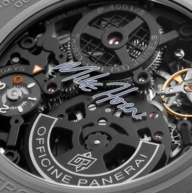 Uhrwerk der Panerai Submersible GMT Titanio Mike Horn Experience Edition PAM01670