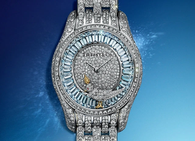 Tiffany & Co. Bird on a Rock Full Pavé Diamond Watch