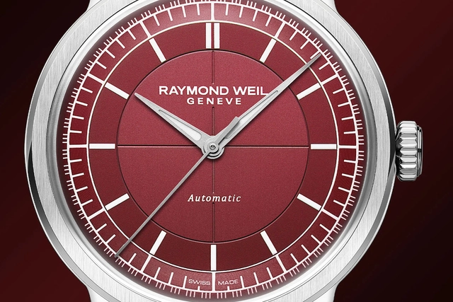 Zifferblatt der Raymond Weil Millesime Infinite Burgundy