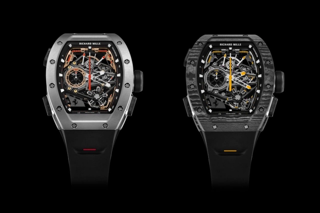 Zifferblatt der Richard Mille RM 43-01 Tourbillon Split-Seconds Chronograph Ferrari