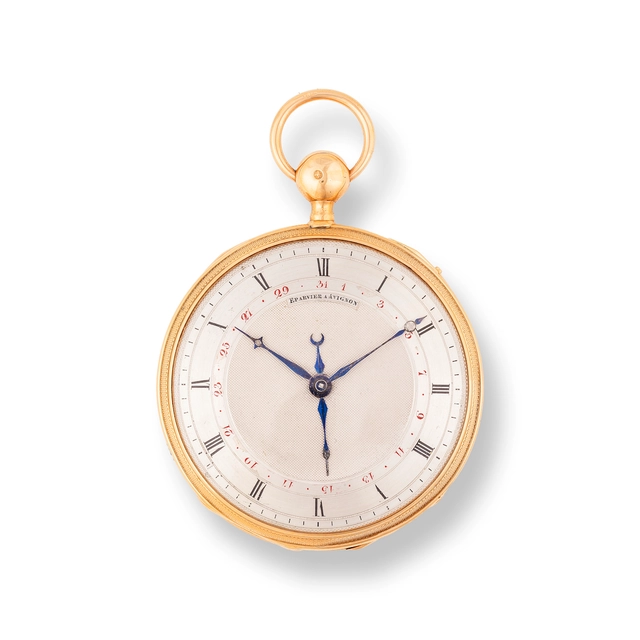 Gesamtansicht der Taschenuhr von Eparvier A Avignon