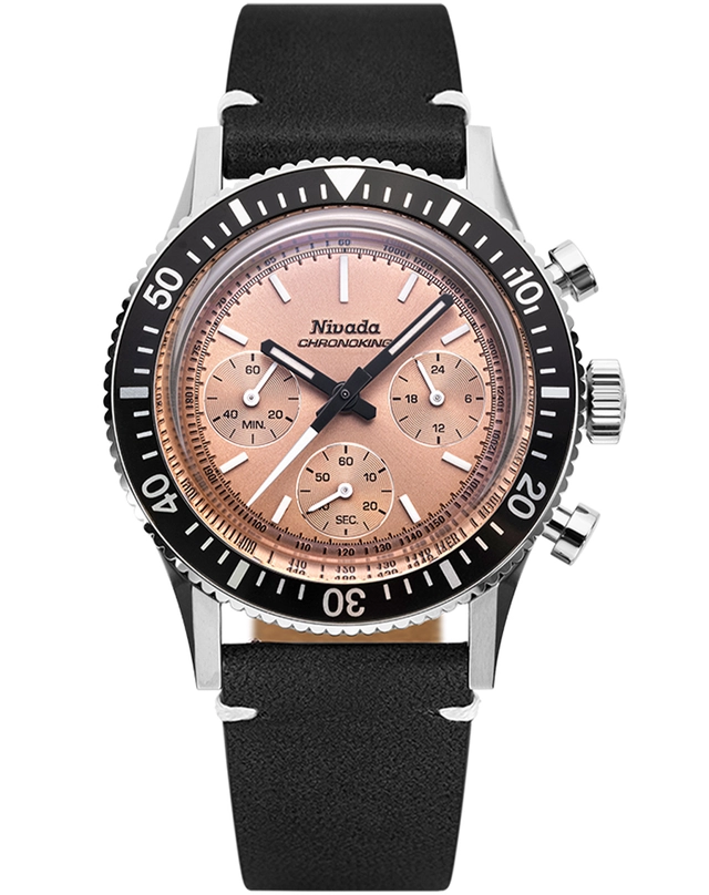  Nivada Grenchen – Chronoking Mecaquartz Salmon