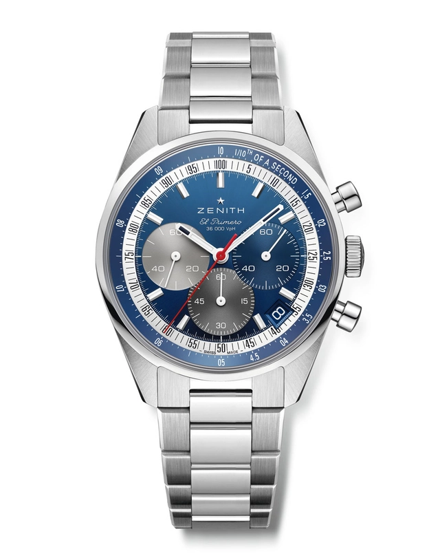 Zenith Chronomaster Original in Blau mit Stahlband Zenith Chronomaster Original in Blau mit Stahlband