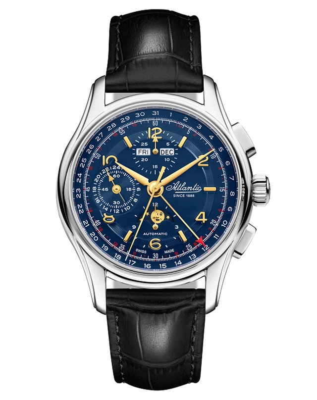 Atlantic Worldmaster Moonphase Limited Edition Stahl