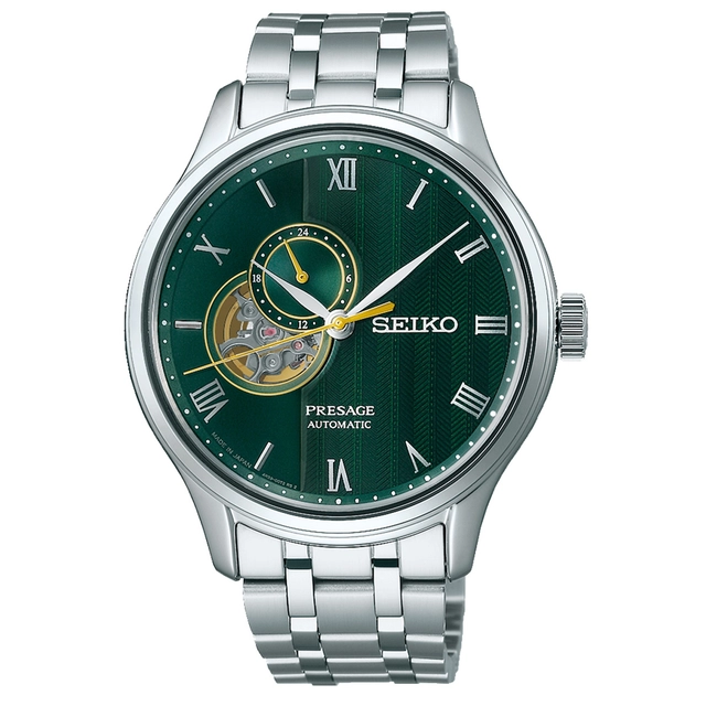 Seiko Presage Japanese Garden Modelle SSA463J1 in Moosgrün