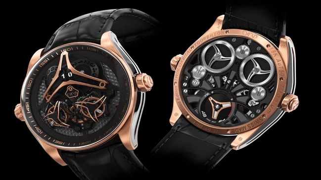 Cyrus Etheral Twin Orbital Tourbillon Vorder- und Rückseite