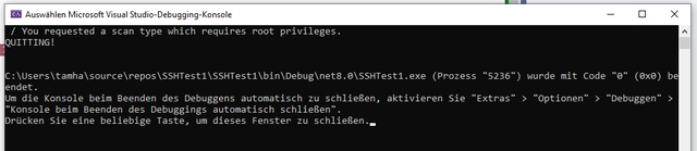 Der Start von nmap verlief (prinzipiell) erfolgreich (Bild 3) Der Start von nmap verlief (prinzipiell) erfolgreich (Bild 3)