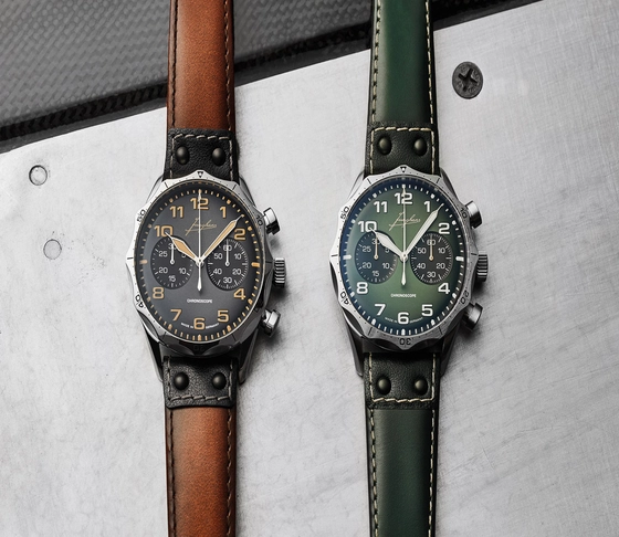 Junghans Pilot Chronoscope poliert Duo