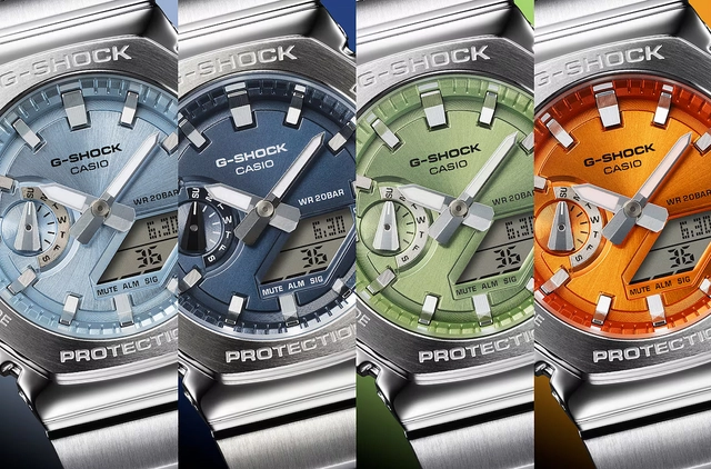  GM-2100D Serie von G-Shock in vier Farben