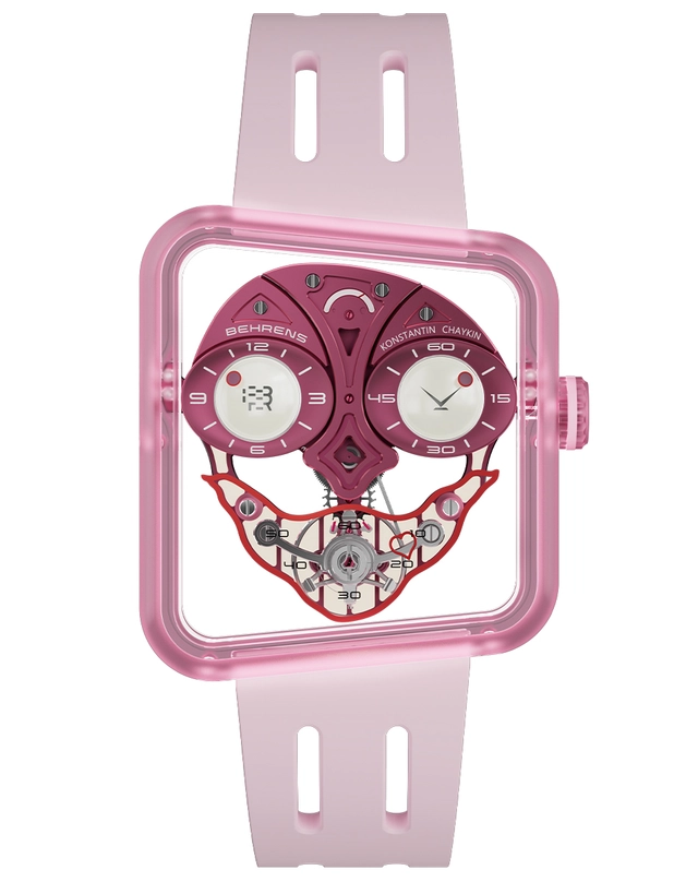 Behrens X Konstantin Chaykin – Ace of Hearts Behrens X Konstantin Chaykin – Ace of Hearts, ultraleichte Handaufzugsuhr aus Saphirglas