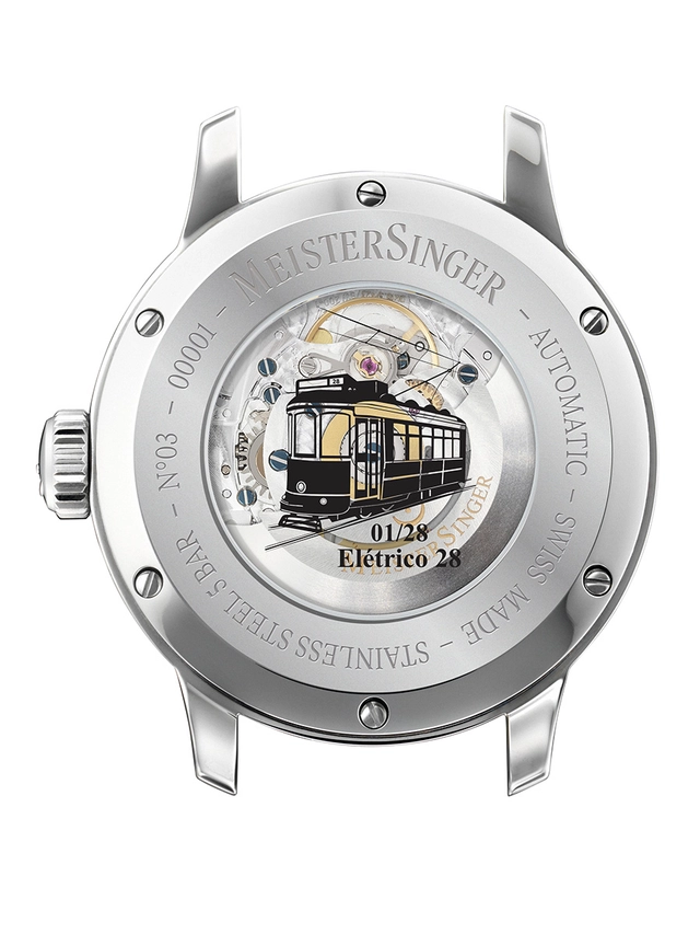 MeisterSinger_Eletrico 28_Werk MeisterSinger Eletrico 28, Werk Rückseite