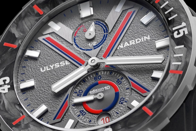 Zifferblatt der Ulysse Nardin Diver Net Vendée Globe 