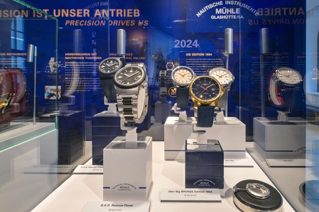 Uhrenmuseum_Glashuette_Ausstellung_Muehle, Armbanduhren