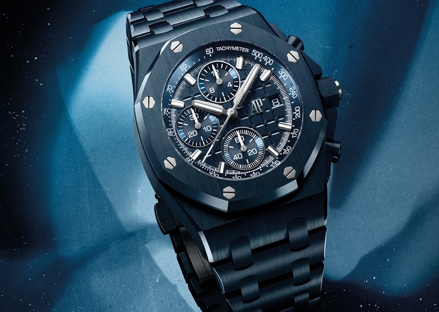 Audemars Piguet 42 mm Royal Oak Offshore Chronograph Automatik in Tiefblau