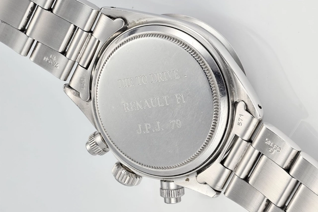 Rückseite der Rolex Cosmograph „Big Red“ Daytona