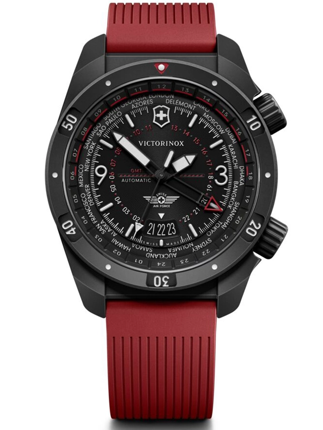 Victorinox Air Pro GMT, Referenz 242006, Uhr mit rotem Band